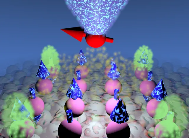 Construction of topological quantum magnets from atomic spins on surfaces