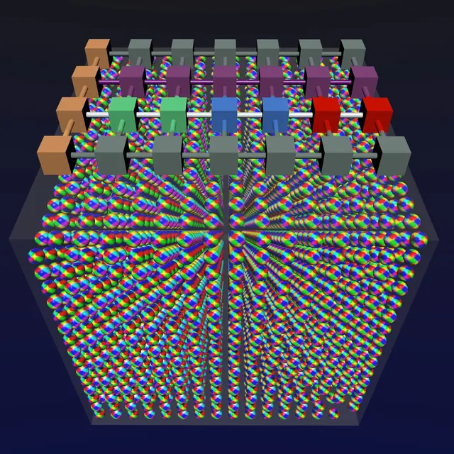 Real-space spectral functions of three-dimensional billion-size topological non-Hermitian matter with tensor networks