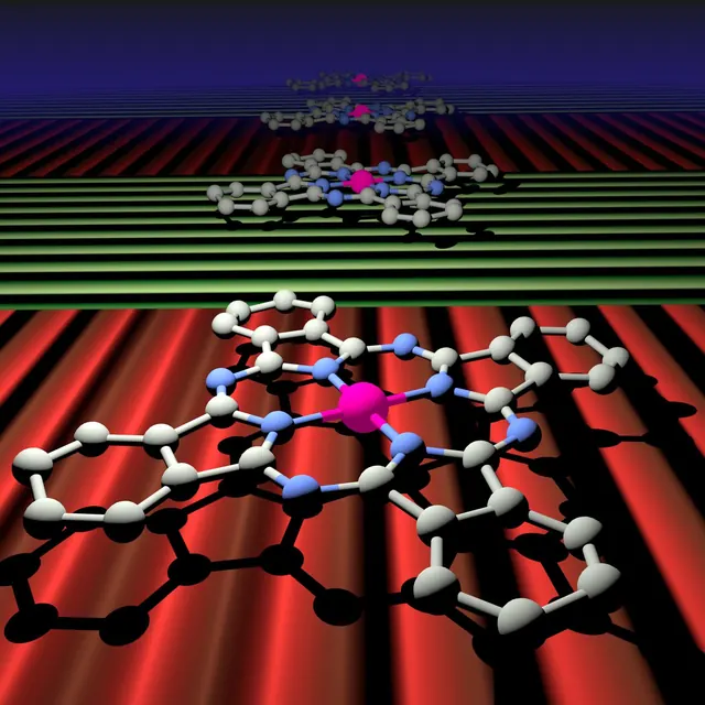 Control of molecular orbital ordering using a van der Waals monolayer ferroelectric