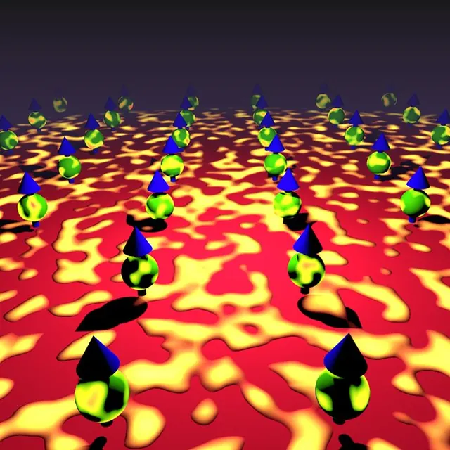 Effects of electron-electron interactions in the Yu-Shiba-Rusinov lattice model