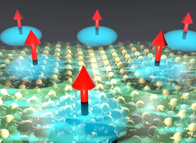 Artificial heavy fermions in a van der Waals heterostructure